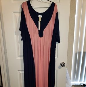 SWAK long two tone dress